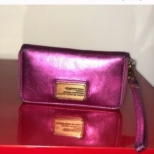 Marc Jacobs Iridescent Metallic Pink Wallet
